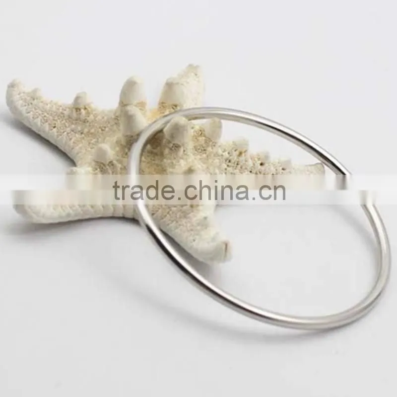 Silver 316L Stainless Steel Classic Bracelet Bangle