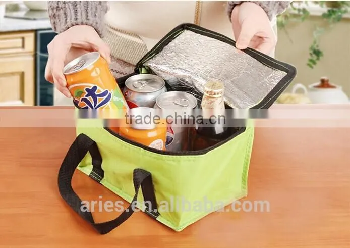 Candy Colors Portable Bag Cooler Bag Fresh Bag Lunch Bag Tote Small Bag HOT