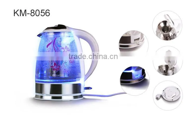 Best Cheapest Price Cordless 1.7L Glass Electric Tea Kettle