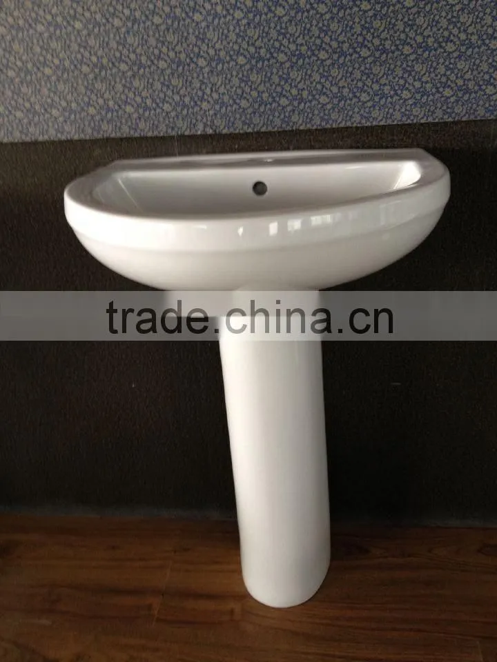 FH300 Washbasin with Half Pedetal Bathroom Design Sanitary Ware Ceramic