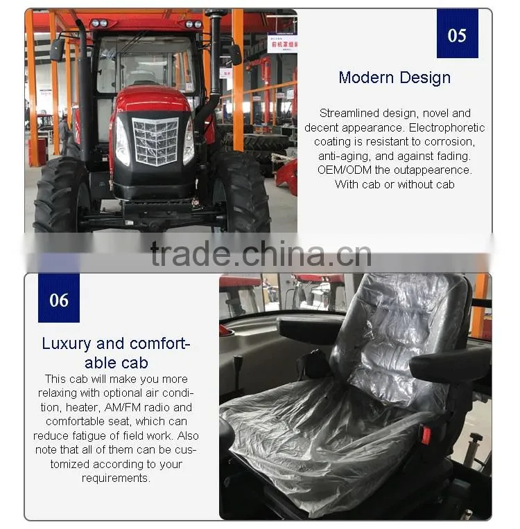 Multifunction 4x4 Tractor 1254 125HP cheap tractor machine price list