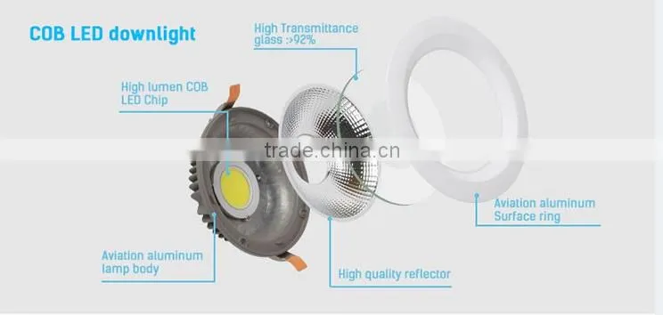 2016 hot sales 300 lumen led down light