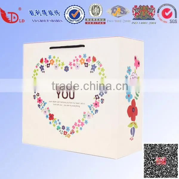 Foldable paper gift bag Christmas paper bag for gift