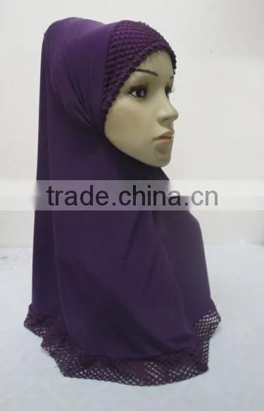 H297 latest muslim hijab with beautiful net,muslim scarf