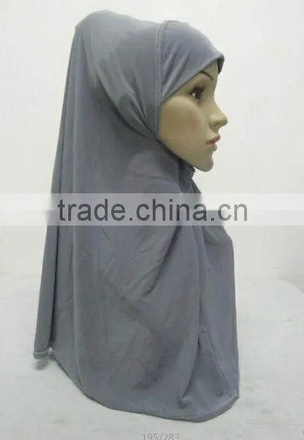 H188 plain muslim hijab,simple comfortable hijab