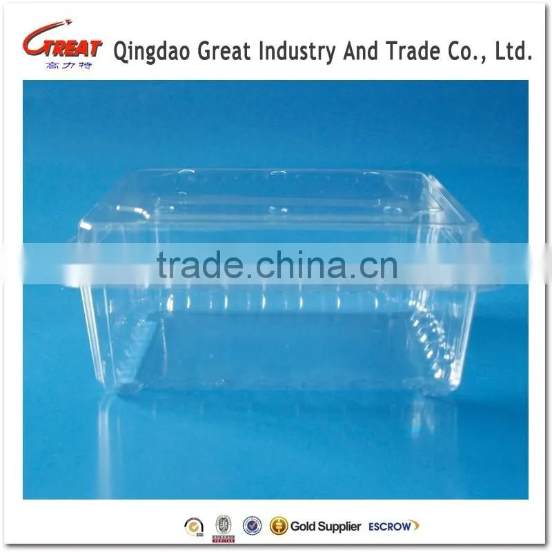 Clear Transprate Plastic Fruit Packaging Container for blueberry