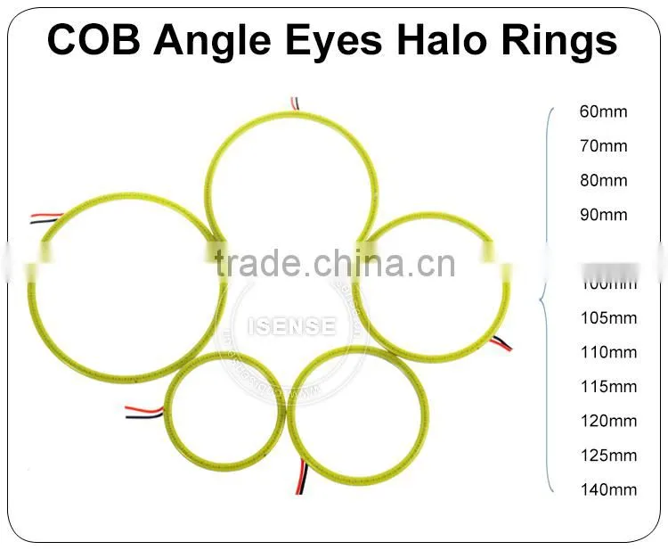 Plasma COB led angel eyes for bmw f30 e90 e92 e93 m3 single color white red 60*60mm