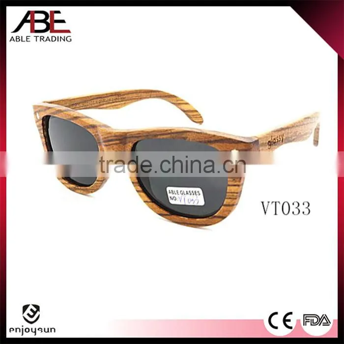 classic 2016 fashion style UV400 mirror lens new design bamboo wooden polarized sunglasses sun glasses made in China