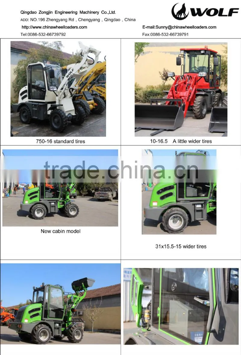 zl 08 wheel loader timber grab loader pallet fork loader
