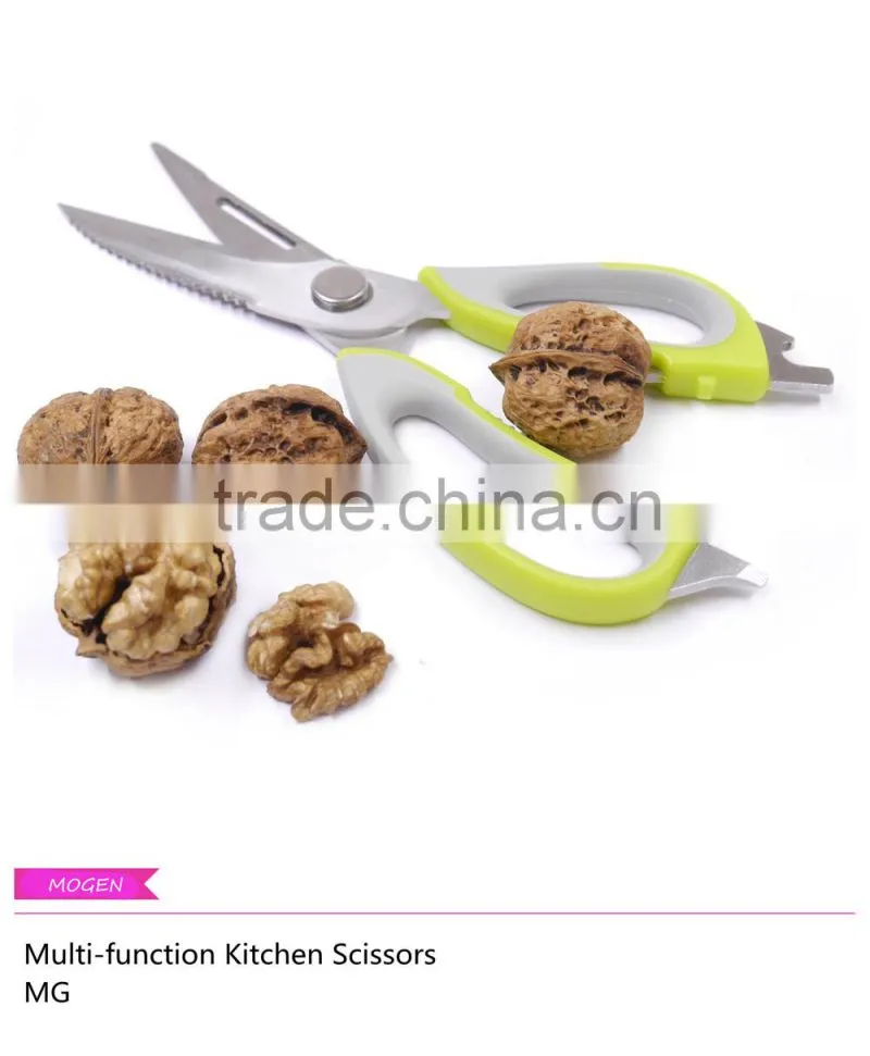 Kitchen Shears with Magnetic Holder,Serrated Blade multifunction Scissors