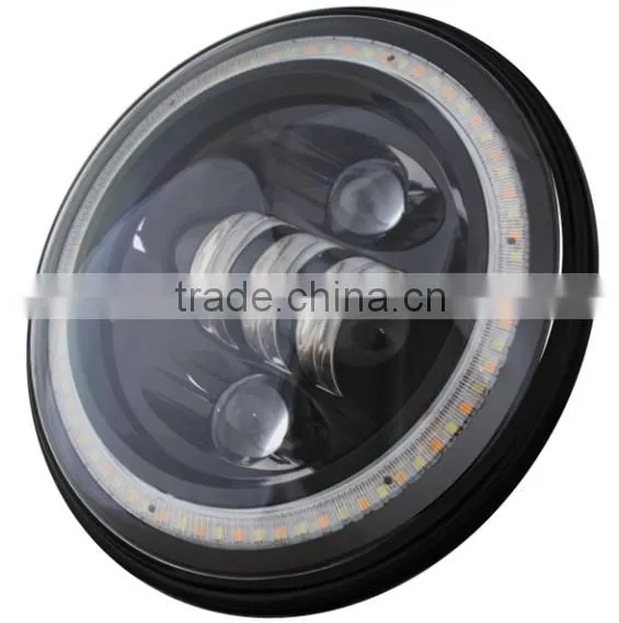 New design 50W 7" LED headlight for Jeep Wrangler