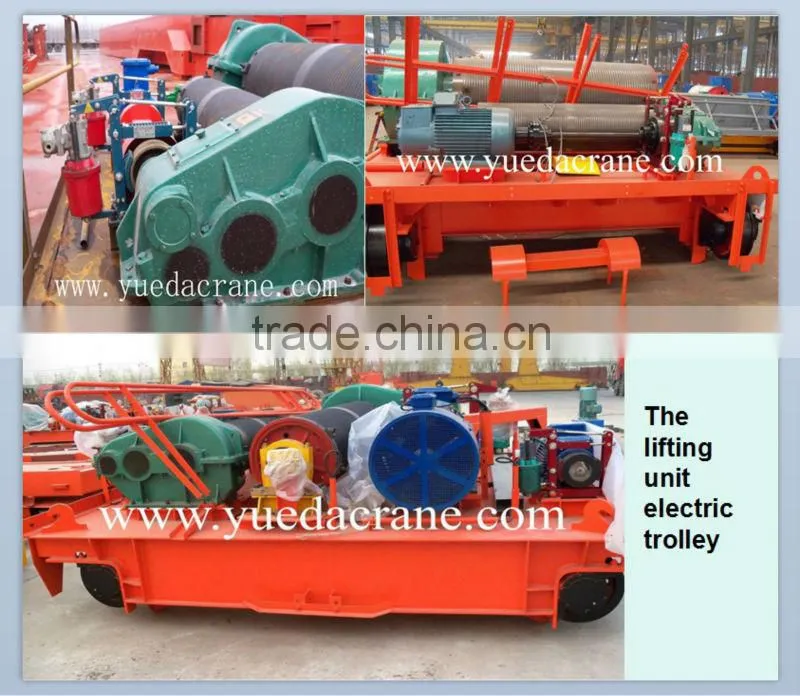 QD model 5~550t double girder eot bridge crane