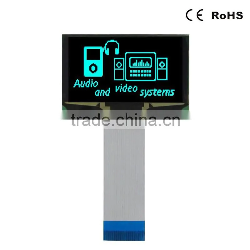128x64 dots with Blue Graphic OLED Module
