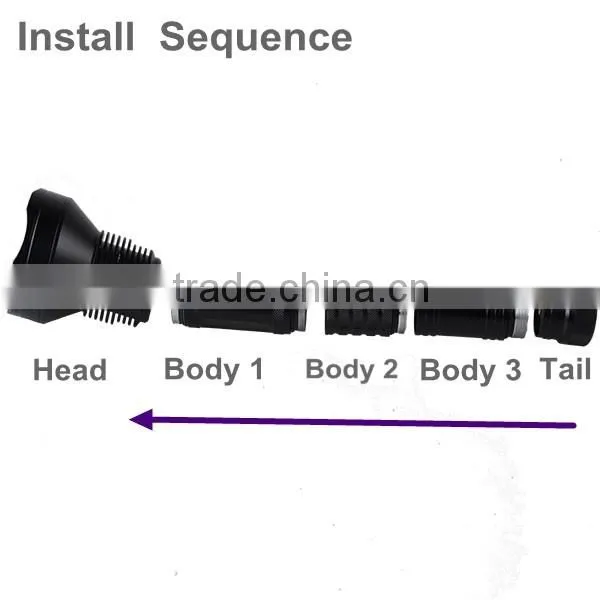 30W Super Bright Rechargeable 11000lm LED Flashlight 1000m Long Distance Flashlight Rechargeable