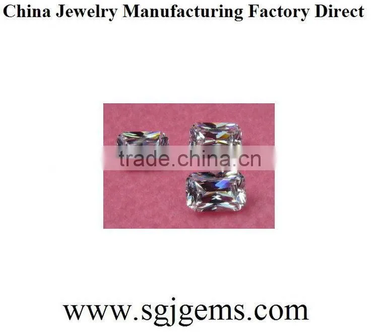 Fashionable useful light amethyst cubic zirconia gemstone