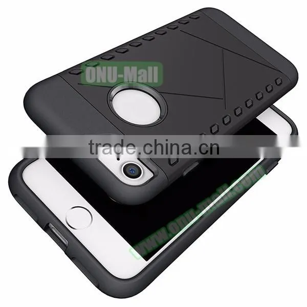 2016 New Arrival!!! 2 in 1 Hybrid Case for iPhone 7, Best Quality Back Cover for iPhone 7
