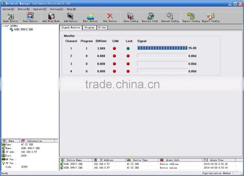 SC-5117 dvb-c input asi ip output ird 4in1