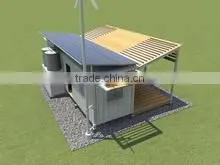 transformed environmental movable container house for living with two roofs
