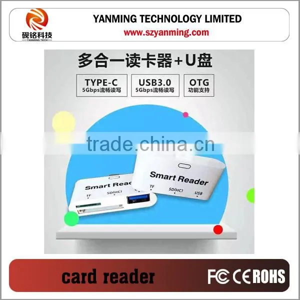 USB3.1 Type c card reader for TF SD Card Reader Adapter