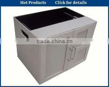 white large capacity leather box for hamper hot sale