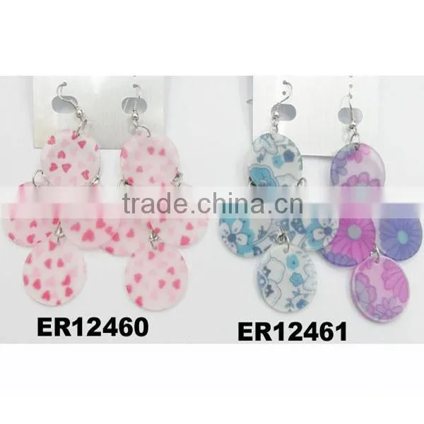 wholesale plastic chandelier drop earrings