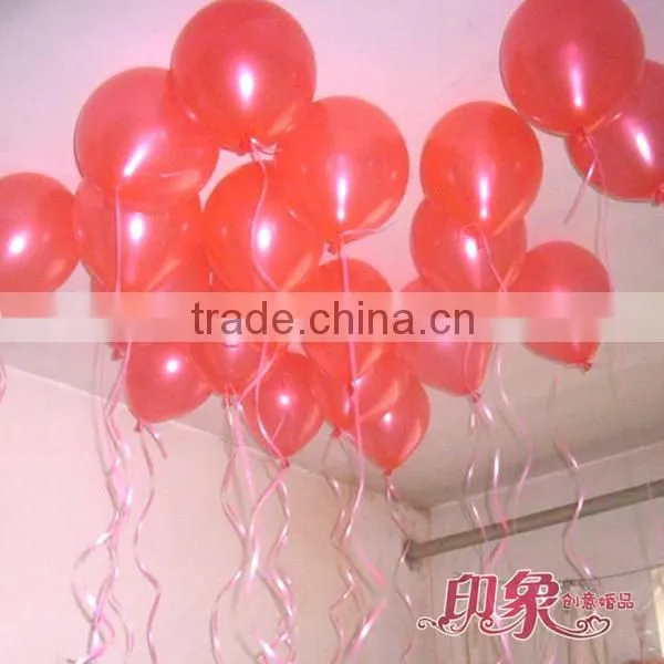 Wholesale 2014 good quality Colourful wedding lighted Party decoration Balloons 12inch 3.2g bead light advertiseme latex balloon