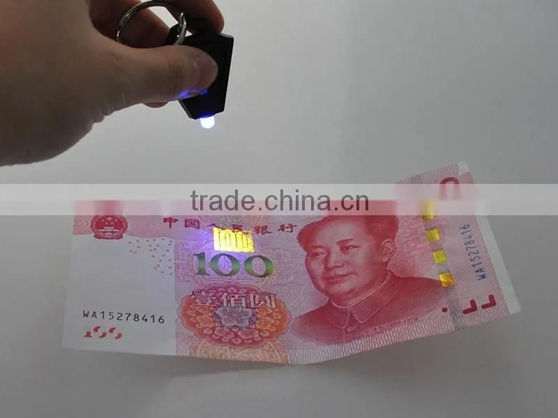 Souvenir High Quality Purple Light UV Keychain LED Flashlight Wholesale