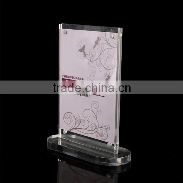 Holder acrylic for table, stand for restaurant, card stand holder