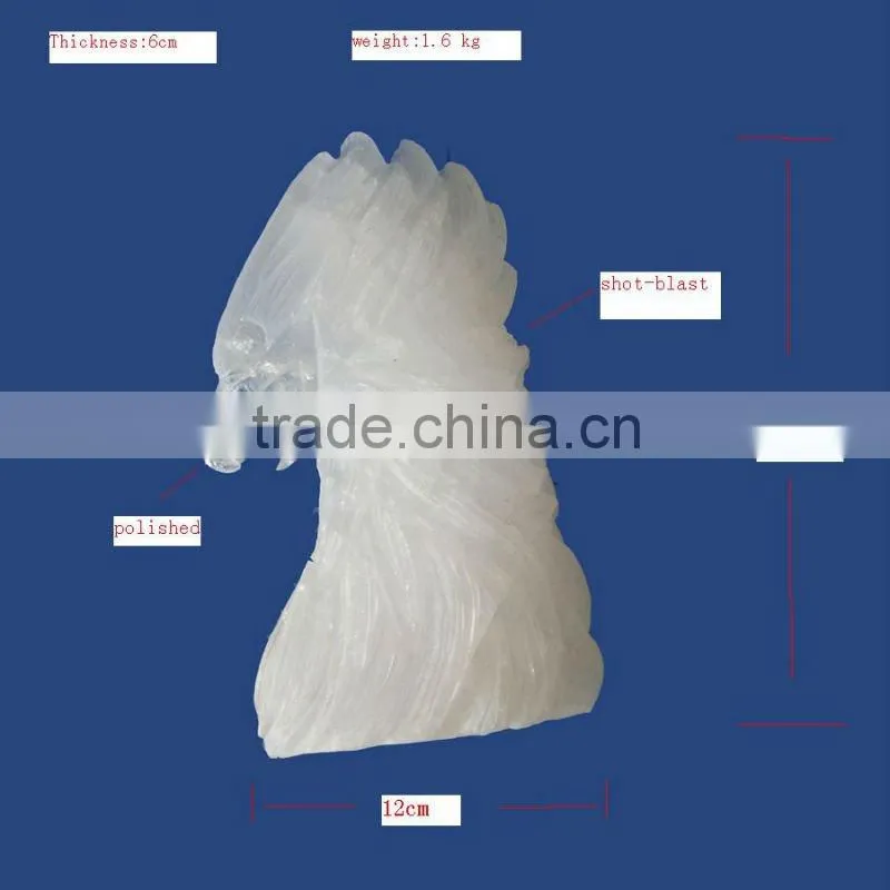 Natural Crystal Eagle Head for Christmas