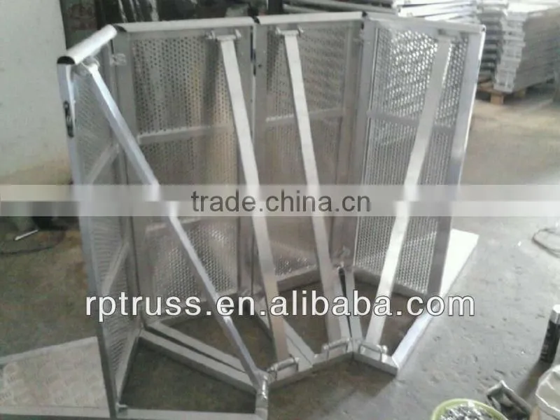 1.2m/1.5m Expandable temporary french barricade for concert
