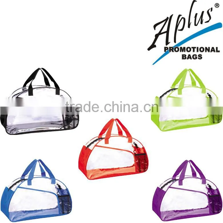 sports bags clear pvc waterproof duffel bag