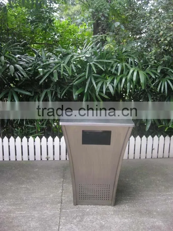 Unique design outdoor stainless steel waste bin