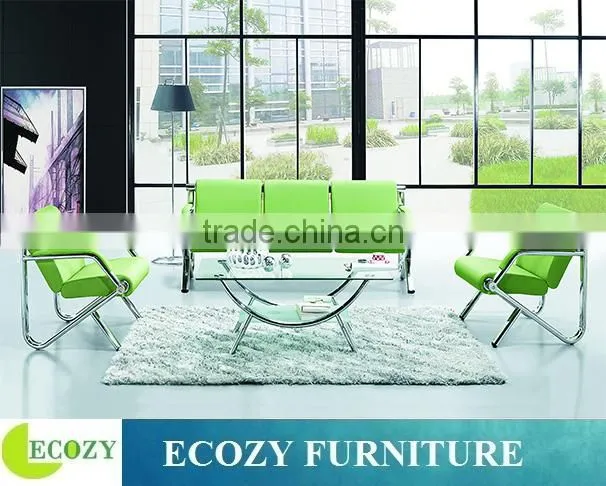 Metal frame airport sofa with cushions