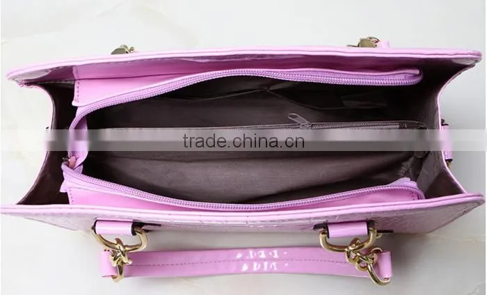 2015 New Fashionable Single Shoulder Cross Strap and Tote PU Woman Bag