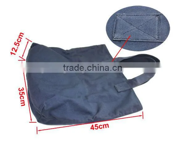 Cheap Custom Made Logo Printed Jute Durable Supermarket Canvas Shopping Bag Factory