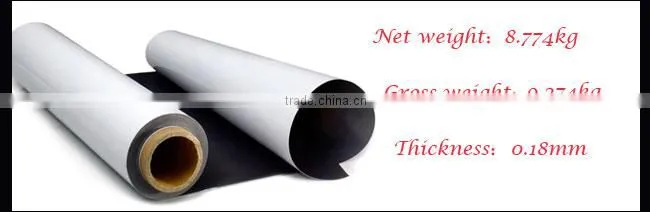 36"(0.914m*30m) Printing Media Solvent PET Steel Roll Film