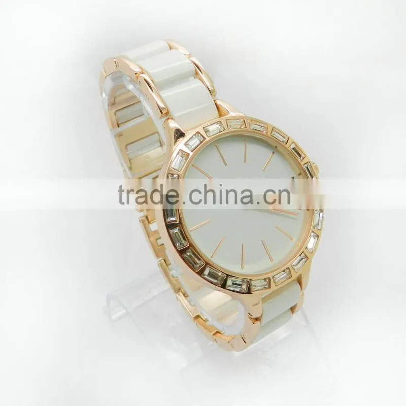 New arrival ceramic crystal diamond japan movt quartz watch