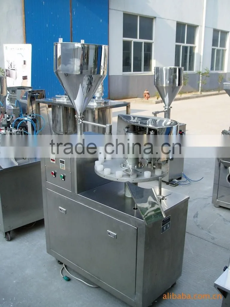 semi automatic plastic tube filling and sealing machine