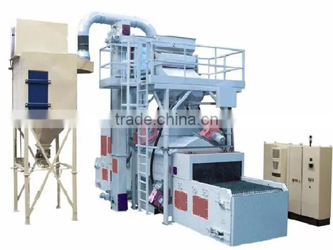 Wire mesh belt continuous shot blasting machines