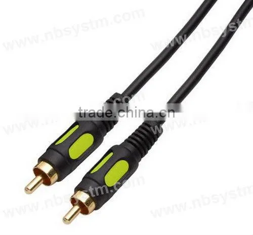 Moulded Video Interconnect Cable RCA Plug to RCA Plug