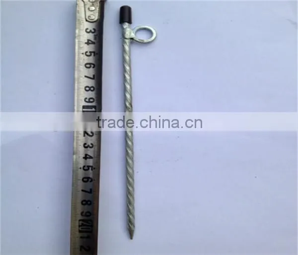 19CM With handle Winter camping accessory Steel tent peg stake, tent nail fit ice fishing and outdoor