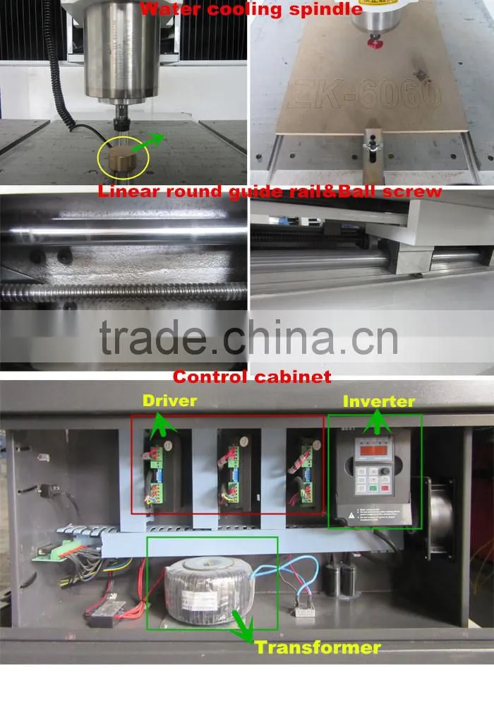 mini cnc router engraver/CNC Routing machines for PCB/CNC Milling Machine 6060