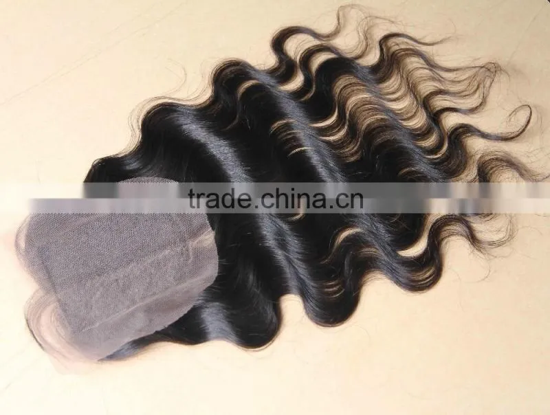 2014 Peruvian Body Wave Lace Closure 4*4 Wholesale