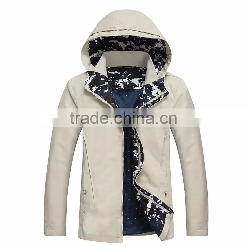 Wholesale hevay navy cotton mens custom winter jacket