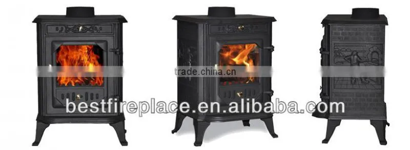 6kw brass woodburning stove