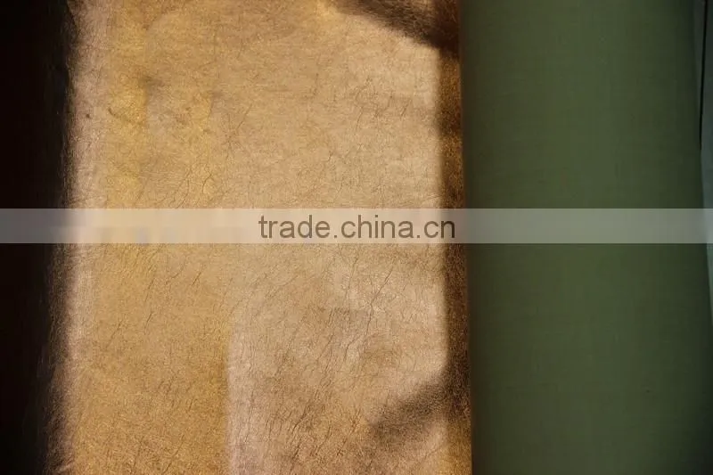 Metallic foil shoes PU leather popular in the South America market