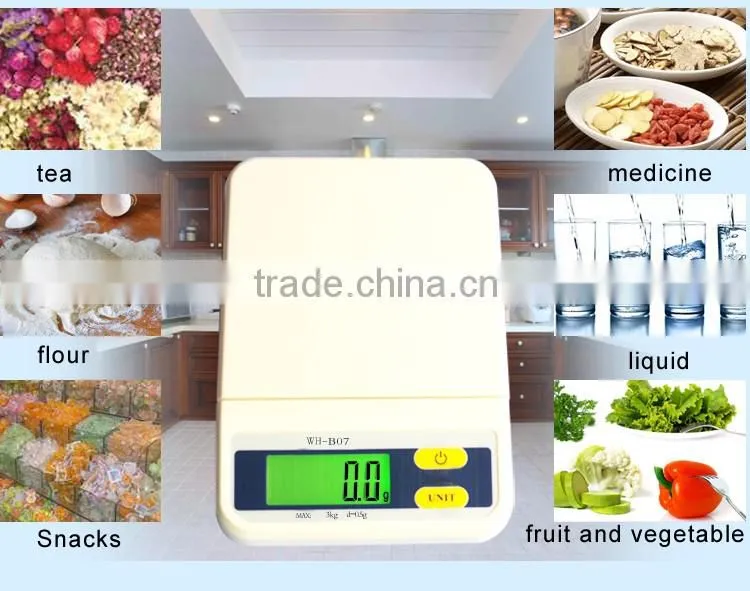 Factory direct sale easy carry slim design cooking food kitchen scale
