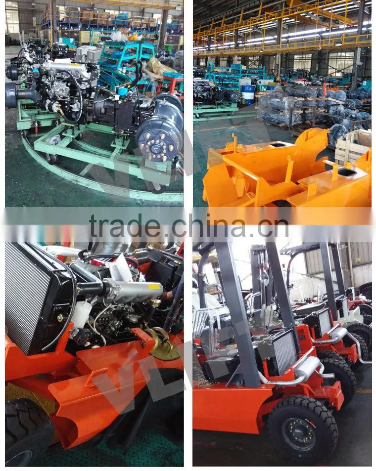 hydraulic diesel forklift truck 3.5ton (red colour)for sale