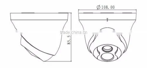 Dahua IPC-HDW4300C Built-in MIC IR HD 1080p IP Camera 3MP IR security cctv Dome Camera Support POE HDW4300C