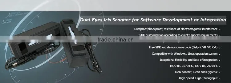 Metal Casing Bank Government Biometric Machine Iris Scanner